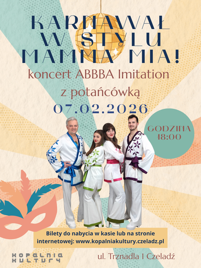 Plakat wydarzenia: ABBBA Imitation koncert potańcówka 