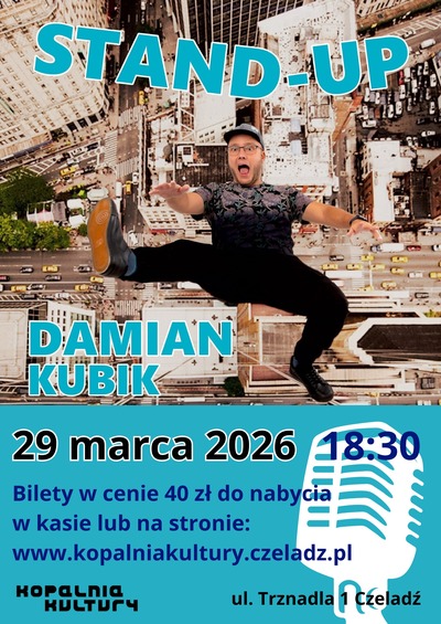 Plakat wydarzenia: Damian Kubik vel Antoni Gorgoń Grucha stand-up  