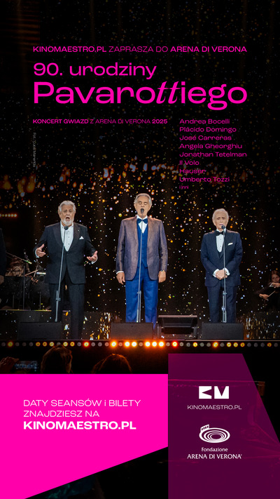 Plakat wydarzenia: koncert z okazji 90. rocznicy urodzin Pavarottiego! 